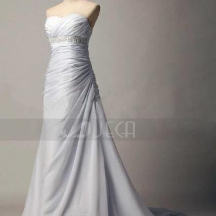 A-line Casual Wedding Gown Summer Wedding Dress..