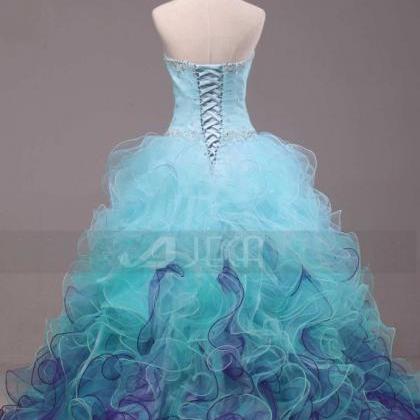 Stunning Multi-colored Ball Gown Alternative..