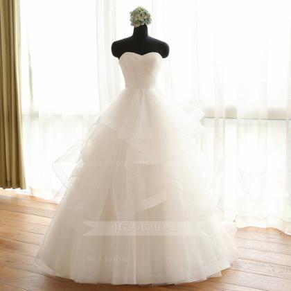 Ethereal Layered Tulle Romantic Wedding Dress..