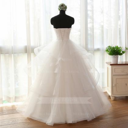 Ethereal Layered Tulle Romantic Wedding Dress..